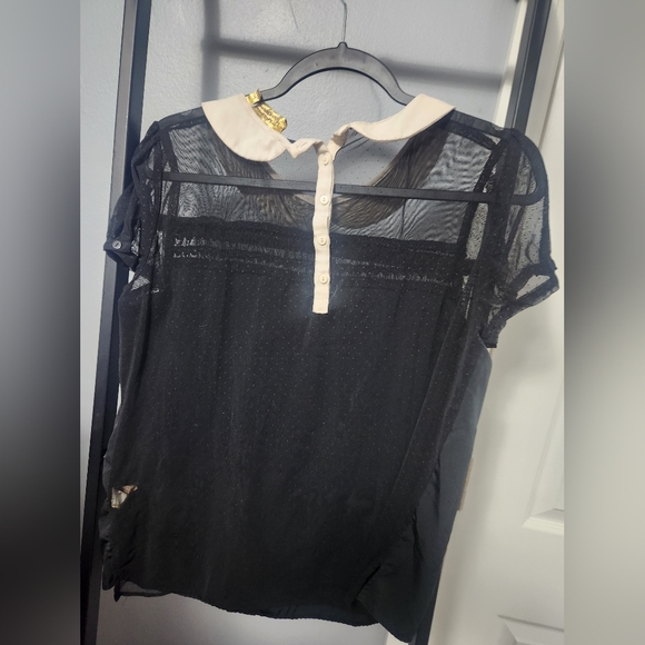 Vera Wang princess mesh top - Picture 4 of 4